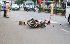 Xe bus tông người phụ nữ đi xe máy tử vong tại Bình Phước