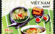 Phở gà, bún chả được tôn vinh trong bộ tem Ẩm thực Việt Nam
