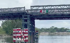Cầu gần 80 tỷ đồng sắp thông xe lệch nhịp vì bị sà lan tông
