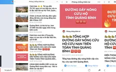 Cập nhật thông tin khẩn về tình hình mưa lũ từ Tổng cục Phòng chống thiên tai trên Zalo
