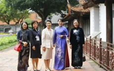 Phu nhân Thủ tướng Nhật Bản thăm Văn Miếu - Quốc Tử Giám và Bảo tàng Phụ nữ Việt Nam
