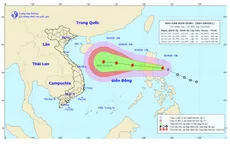 Bão số 8 di chuyển nhanh, mạnh lên khi vào Biển Đông