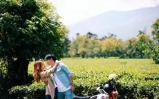 Vợ chồng Tú Vi - Văn Anh cực tình cảm trong hậu trường "Trói buộc yêu thương"