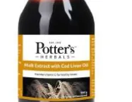 Cảnh báo về sản phẩm Dầu gan cá tuyết với chiết xuất mạch nha Potter's Herbals Malt Extract with Cod Liver Oil bị nhiễm nấm mốc