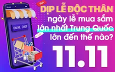 [INFOGRAPHIC] Ngày lễ mua sắm 11/11 của Trung Quốc "khủng" đến cỡ nào?