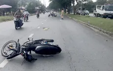 Dừng xe vi phạm, Trung tá CSGT bị tông gãy tay chân