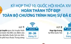 [INFOGRAPHIC] Kỳ họp thứ 10 Quốc hội khóa XIV thông qua 7 Luật, 13 Nghị quyết