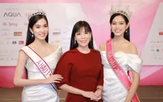 Hoa hậu doanh nhân Phạm Bích Thủy sải bước thảm đỏ Hoa hậu Việt Nam 2020 cùng NTK Ngô Nhật Huy