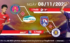 Loạt trận cuối V-League: Viettel trỗi dậy hay Hà Nội tại vị ngôi vương (17h, 8/11, Bóng đá TV)
