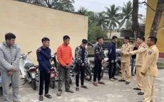 Triệu tập nhóm thanh thiếu niên đua xe, bốc đầu ở Thanh Hóa