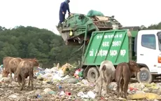 Bãi rác quá tải, ô nhiễm nghiêm trọng lại "gánh" thêm nguy cơ sạt lở