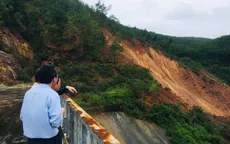 Sạt lở khoảng 5.000 m3 đất ở thủy điện Hương Điền