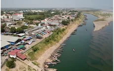 Mực nước sông Mekong đoạn qua Thái Lan thấp nhất trong 10 năm