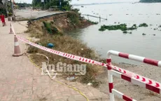 Quốc lộ 91 An Giang lại rạn nứt kéo dài