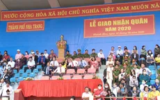 Khánh Hòa giao quân đợt đầu năm 2020