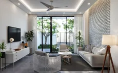 Nhà ống 3 tầng có giếng trời giúp lấy gió và sáng
