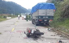 Va chạm với ô tô tải trên đèo Lò Xo, 2 du khách nước ngoài thương vong
