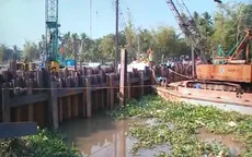 Tiền Giang hợp long đập thép ngăn mặn, trữ ngọt trên kênh Nguyễn Tấn Thành
