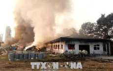 Cháy nhà xưởng ở Hải Dương