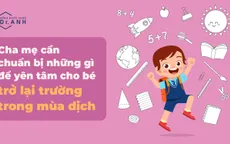 Cha mẹ cần chuẩn bị gì để yên tâm cho bé trở lại trường trong mùa dịch