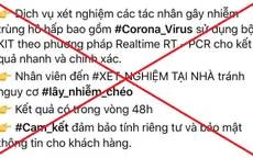 Sẽ kiểm tra, xử lý phòng khám tại TP.HCM tự ý quảng cáo xét nghiệm nCov