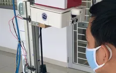 Trường ĐH Trà Vinh chế tạo thiết bị đo thân nhiệt tự động từ xa