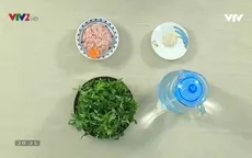 Canh ngải cứu thịt băm cho phụ nữ kinh nguyệt không đều