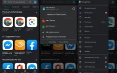 Google Play Store thêm chế độ tối trên trình chuyển đổi tài khoản