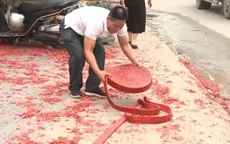 Hà Nội: Tạm giữ hình sự đối tượng đốt pháo tại đám cưới ở Sóc Sơn