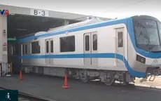 Hình ảnh đầu tiên về đoàn tàu tuyến Metro số 1