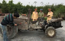 Thanh Hóa: Xử lý xe công nông tự chế