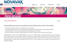 Novavax bắt đầu thử nghiệm vaccine phòng virus SARS-CoV-2 trên người