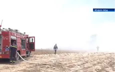 Cháy bãi rác gây ô nhiễm khói dày đặc, thiêu rụi nhiều diện tích cây ăn quả