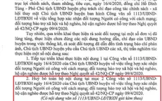 Hủy một phần công văn "đề nghị dân từ chối nhận hỗ trợ"