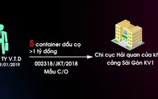 Xử phạt hơn 311 triệu đồng doanh nghiệp sử dụng giấy C/O giả