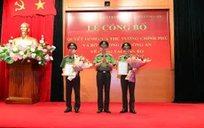 Công bố các quyết định bổ nhiệm cán bộ cao cấp tại Bộ Công an