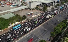 Tuyến cao tốc dẫn vào cửa ngõ Thủ đô ùn tắc kéo dài sau kỳ nghỉ lễ