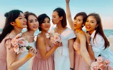 Huyền Lizzie, Vũ Thu Hoài làm phù dâu trong đám cưới Phanh Lee