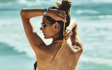 Alessandra Ambrosio tuột dây áo, người xem "nóng mắt"