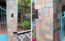 Căn nhà nổi tiếng với tường rào trang trí bằng... iPhone