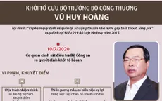 Những khuyết điểm, vi phạm của ông Vũ Huy Hoàng