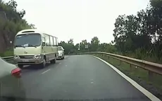 Clip: Đối mặt với tử thần khi vượt tại khúc cua