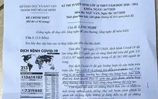 Đại dịch COVID-19 vào đề thi Văn lớp 10 tại TP.HCM năm 2020