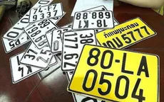 Kiến nghị giảm 50% phí đổi biển số màu vàng