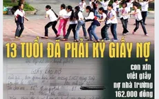 Xôn xao vụ học sinh lớp 7 viết “giấy báo nợ” vì thiếu nhà trường tiền gửi xe