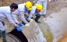 Đã cấp nước trở lại sau sự cố rò rỉ đường ống nước sông Đà