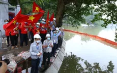Hoàn thành công trình kè hồ Hoàn Kiếm sau 65 ngày thi công