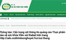 Cẩn trọng với quảng cáo sản phẩm Viên sủi Diabet và An Đường Huyết