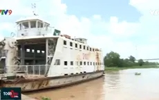 Đồng Tháp: Phà Cao Lãnh ngưng hoạt động, người dân qua sông khó khăn