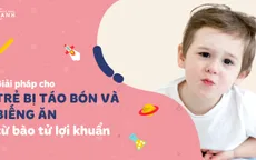 Giải pháp cho trẻ bị táo bón và biếng ăn từ bào tử lợi khuẩn